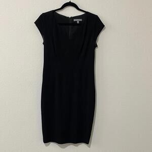 Classiques Entier Classic Black Cap Sleeve Dress 6